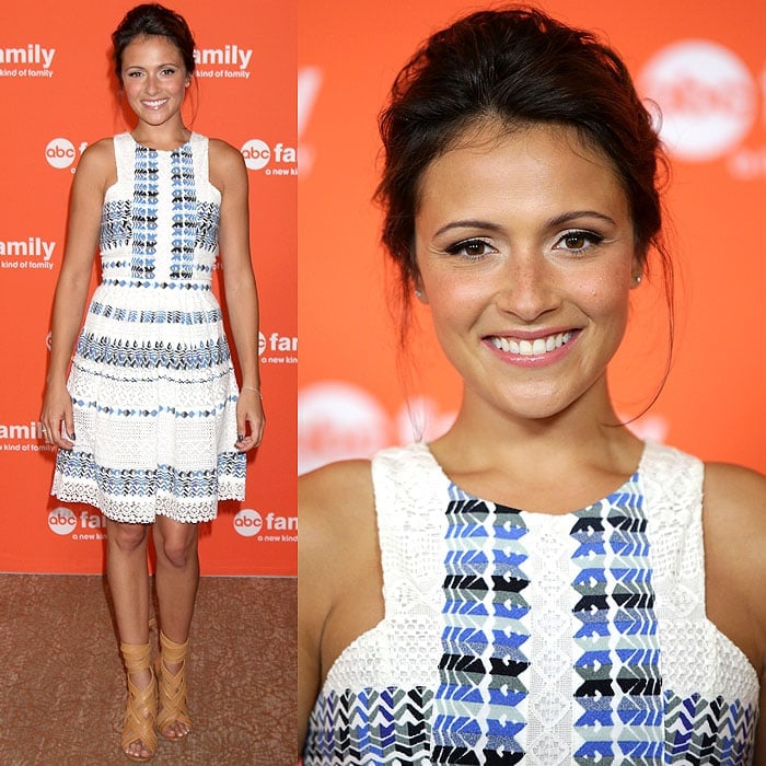 Actress Italia Ricci attends the Disney & ABC Television Group's TCA Summer Press Tour