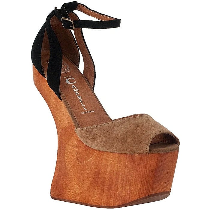 Jeffrey Campbell Str8up Heel-Less Platform Sandals