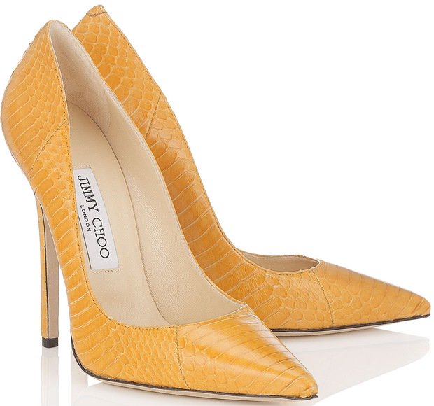 Jimmy Choo Yellow Anouk Pumps