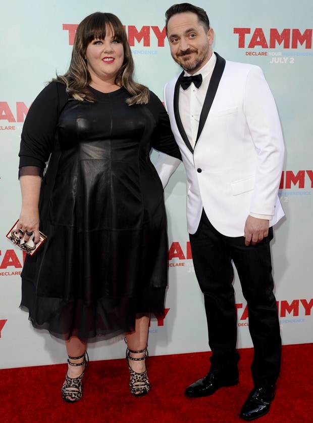 Melissa McCarthy and Ben Falcone at the premiere of Tammy held at the TCL Chinese Theatre in Hollywood on July 1, 2014