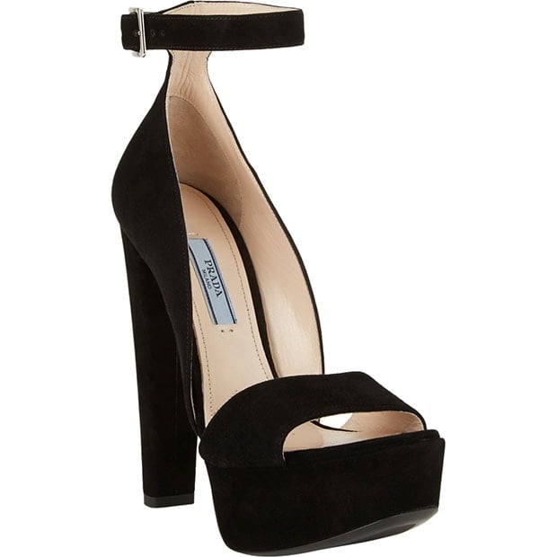 Prada Ankle-Strap Platform Sandals