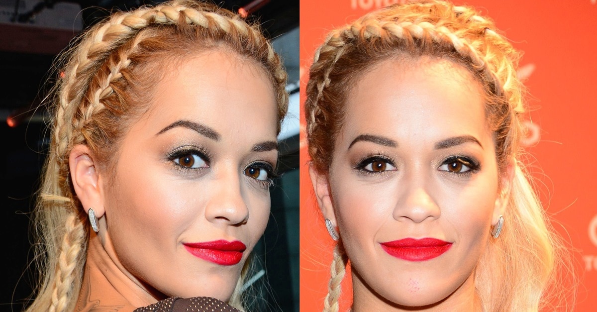 Rita Ora Promotes Toyota Aygo in Plunging Dress and Djalouzi Pumps