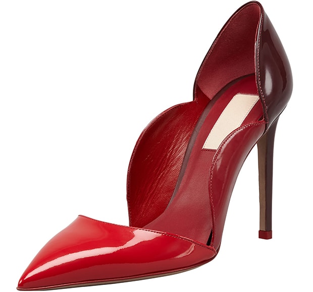 Valentino Scalloped Pointed-Toe Pumps