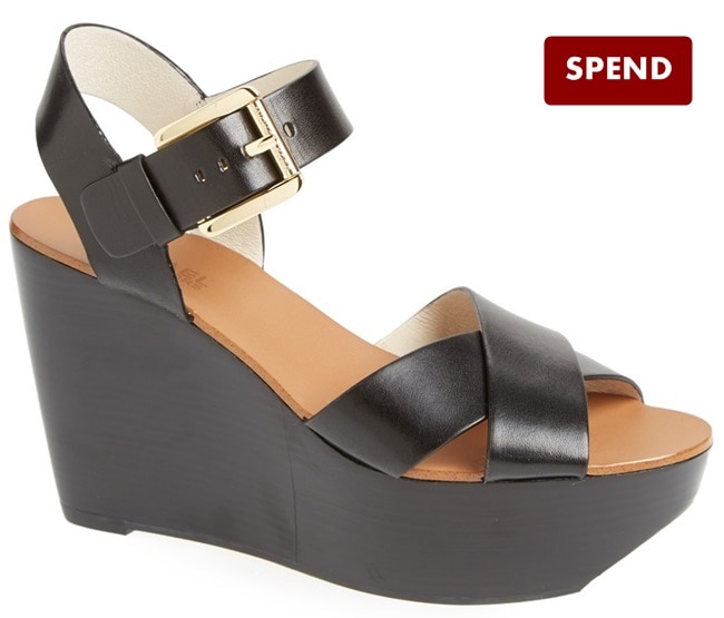 michael kors peggy wedge sandals