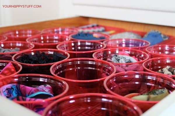 This is perfect if you store your scarves in a drawer