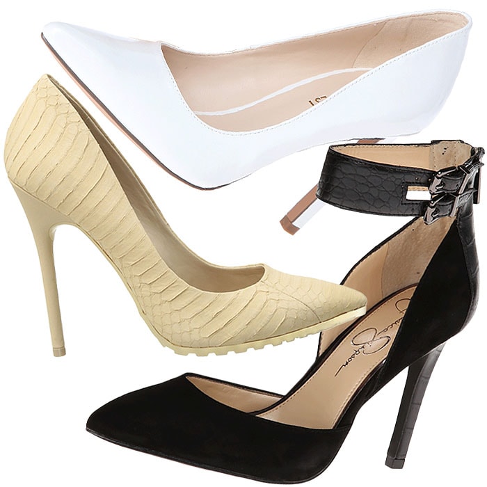Stylish pumps from BCBGMAXAZRIA, Nine West, and Jessica Simpson, perfect for elevating any outfit