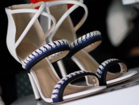 GX by Gwen Stefani "Takara" Sandals in Blue/White