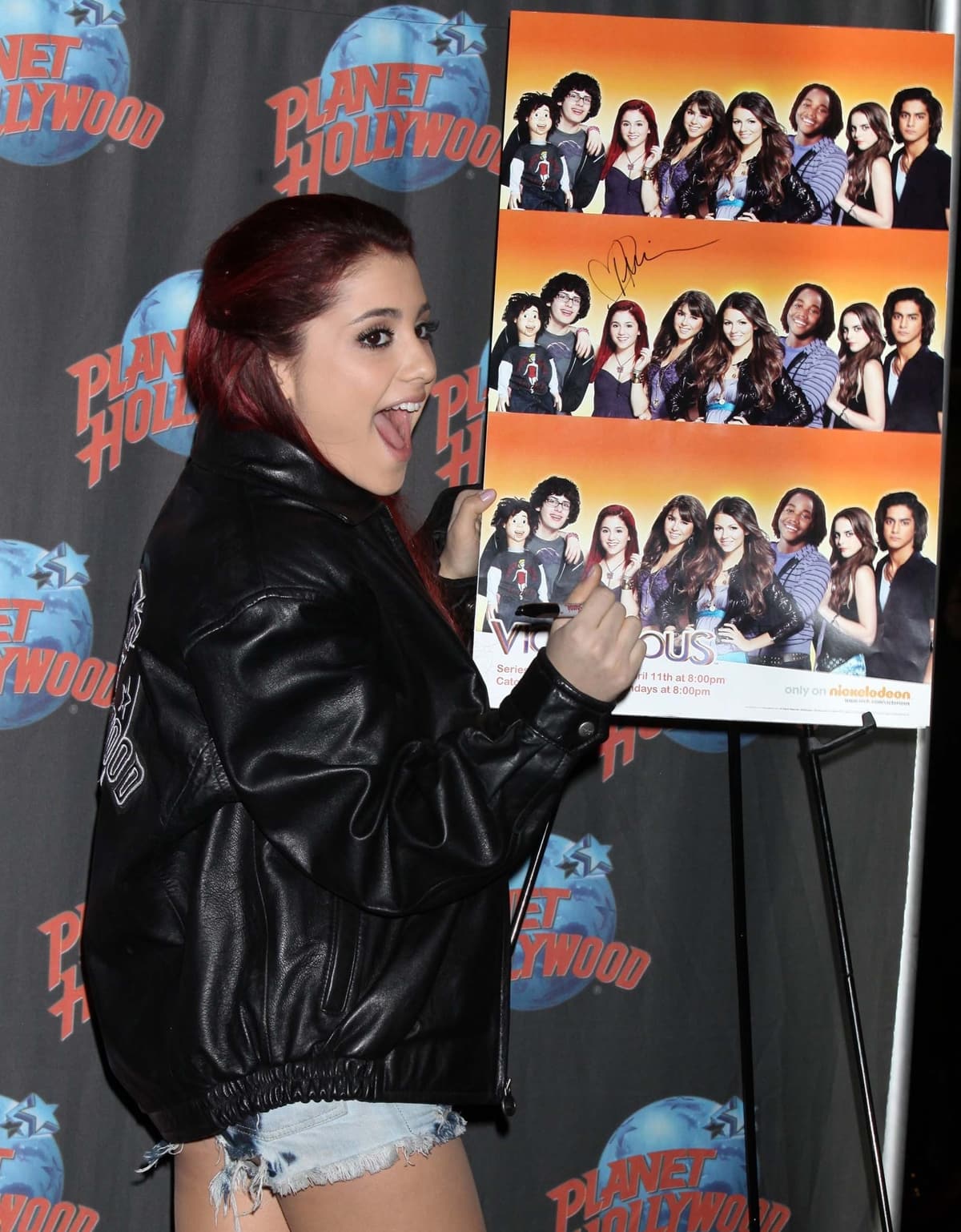 Ariana Grande became famous for her role as Cat Valentine in the Nickelodeon television series Victorious