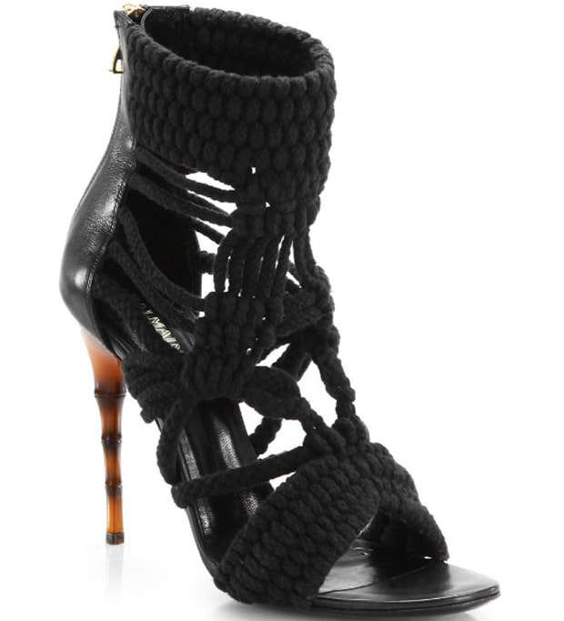 Balmain Braided Rope Sandals