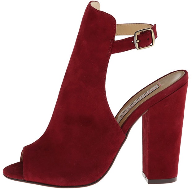 Chinese Laundry by Kristin Cavallari "Layla" Booties in Merlot Suede