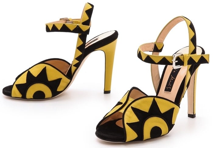 Chrissie Morris Rosa Sandals Yellowblack