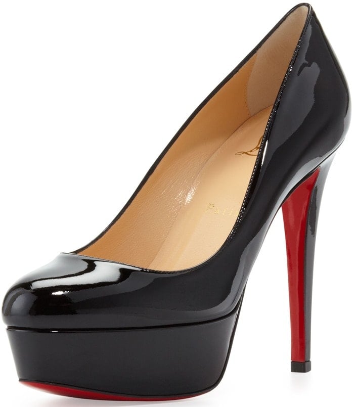 Christian Louboutin "Bianca" Patent Leather Platform Pumps