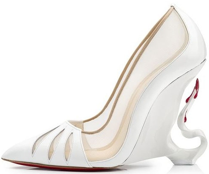 Christian Louboutin "Malangeli" Wedges with Bloody Horn Heels