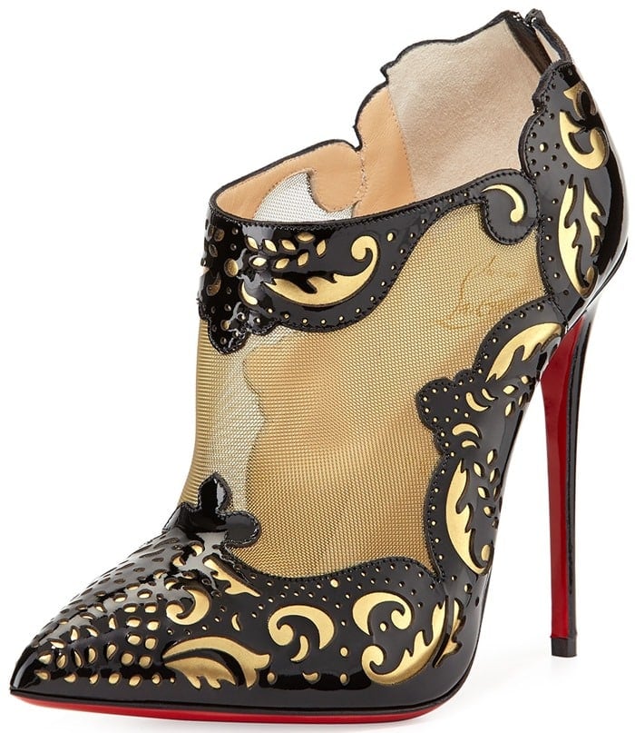 Christian Louboutin Mandolina Laser-cut Mesh Bootie