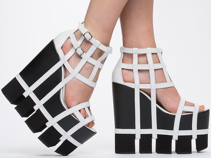 Chromat Orthogonal platform sandals