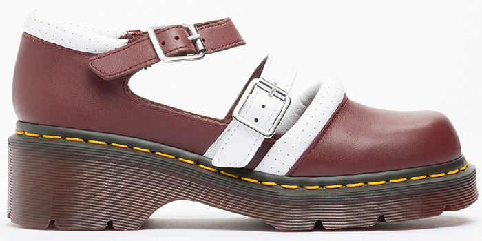 Dr. Martens x Agyness Deyn Aggy Strap shoe in cherry