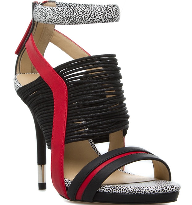 GX by Gwen Stefani "Haru" Sandals in Black/Red