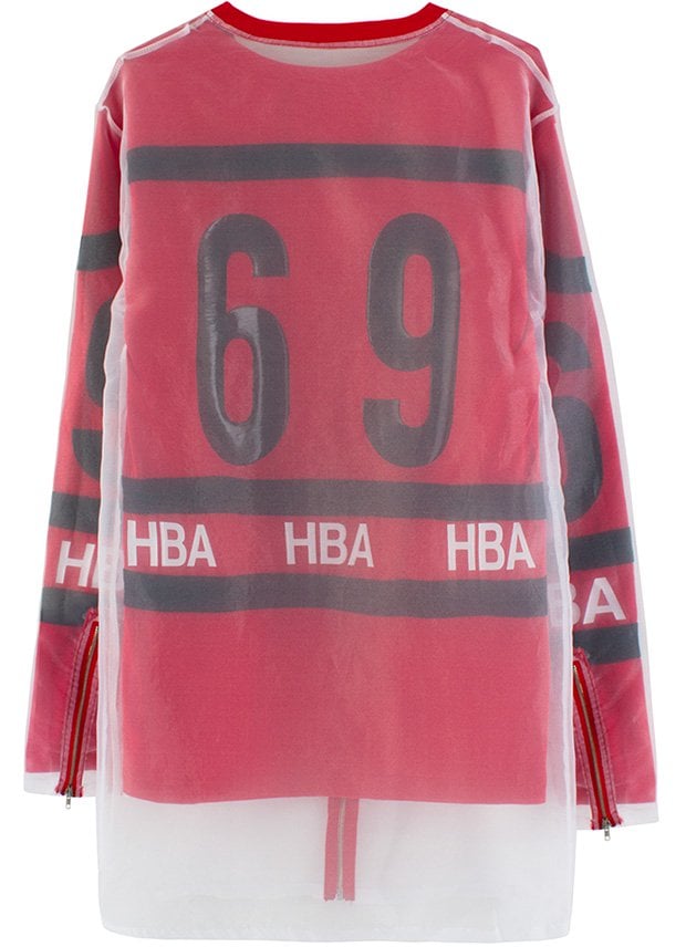 Hood by Air Organza Hockey Jacket in Red