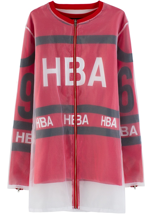 Hood by Air Organza Hockey Jacket in Red