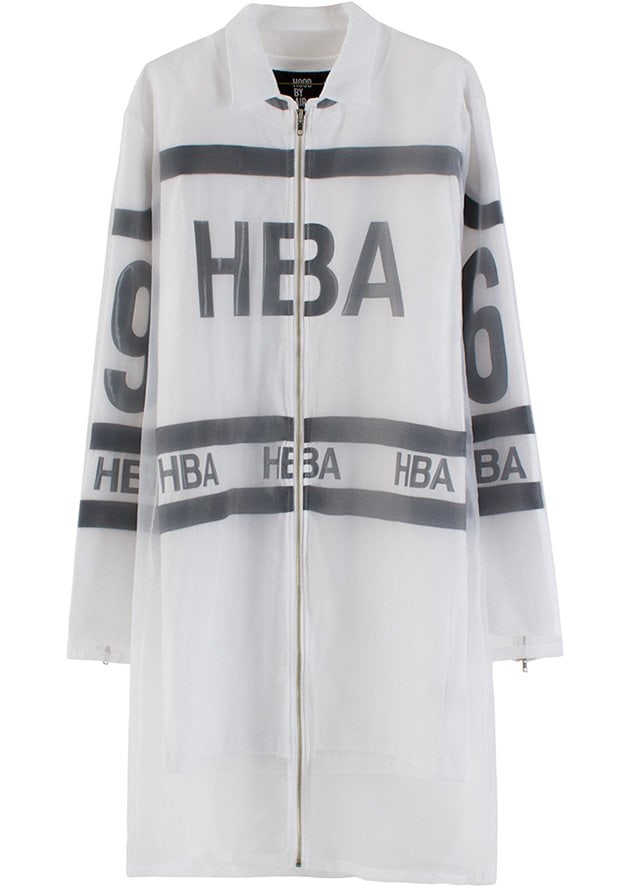 Hood by Air Organza Hockey Jacket in White