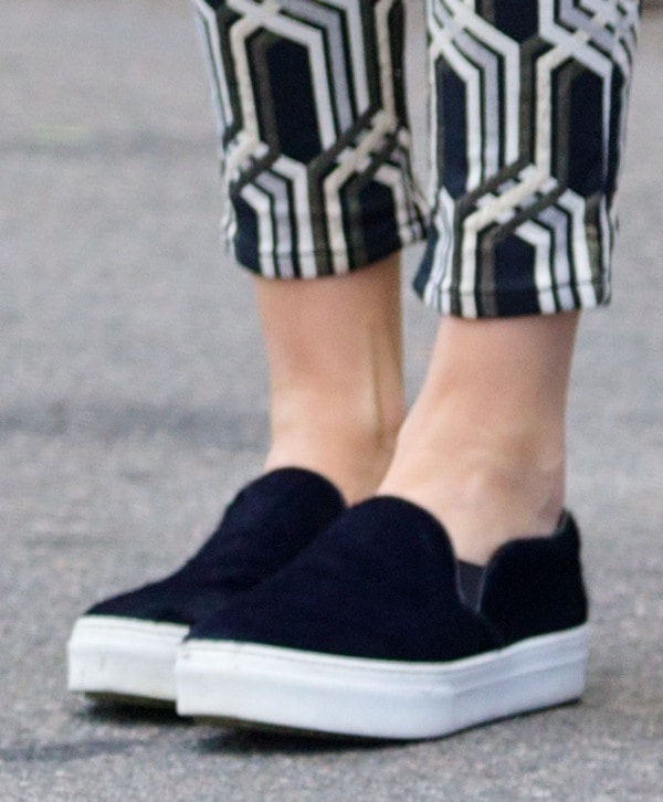 Kendall Jenner's slip-on sneakers by Kenneth Cole