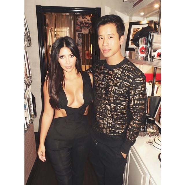 Shared by Kim Kardashian with the caption "Loved seeing you last night @jaredeng