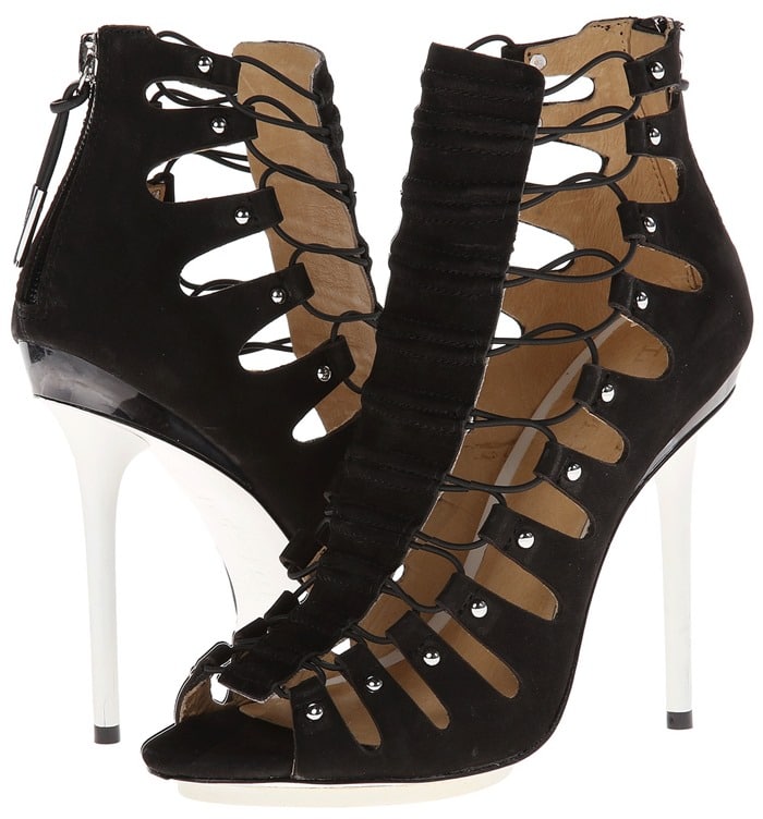 L.A.M.B. "Falyn" Cutout Booties Black