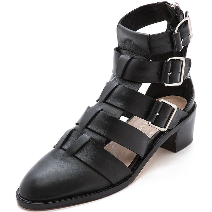 Loeffler Randall Yara buckled sandal booties