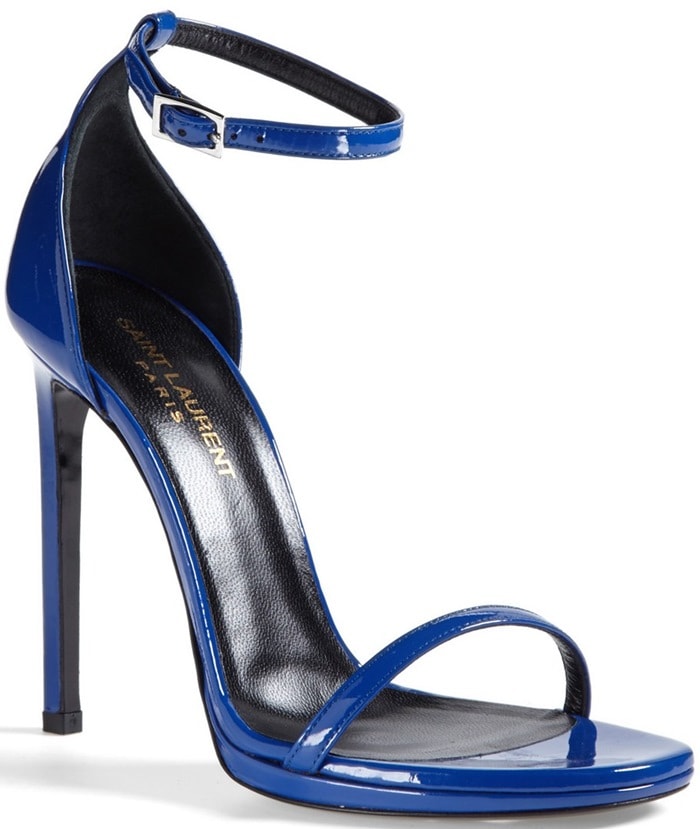 Saint Laurent 'Jane' Ankle Strap Leather Sandal