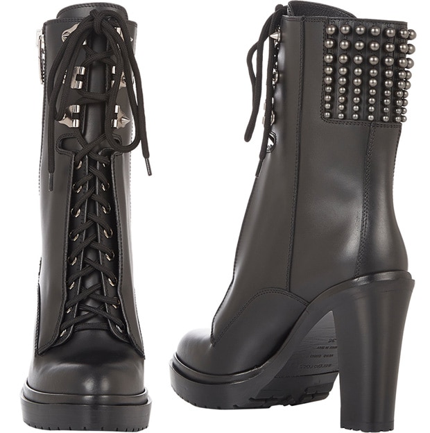 Sergio Rossi Rockstar Leather Booties