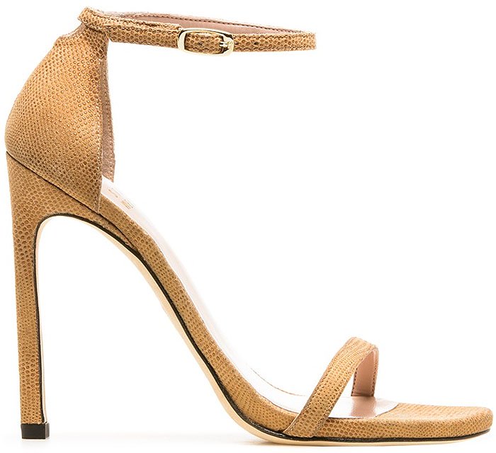 Stuart Weitzman Nudist Pan Goose Bump Nappa