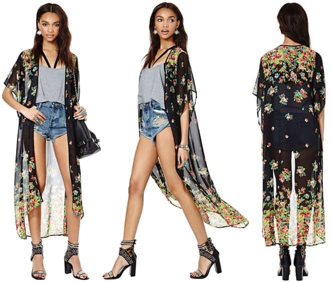 Kendall Jenner Glams Up in Kimono for Pacsun Collection Signing