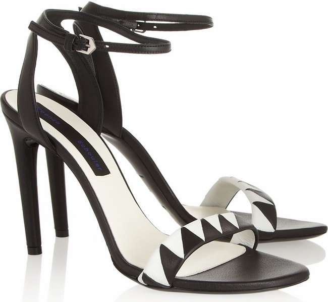 Proenza Schouler Two-Tone Leather Sandals