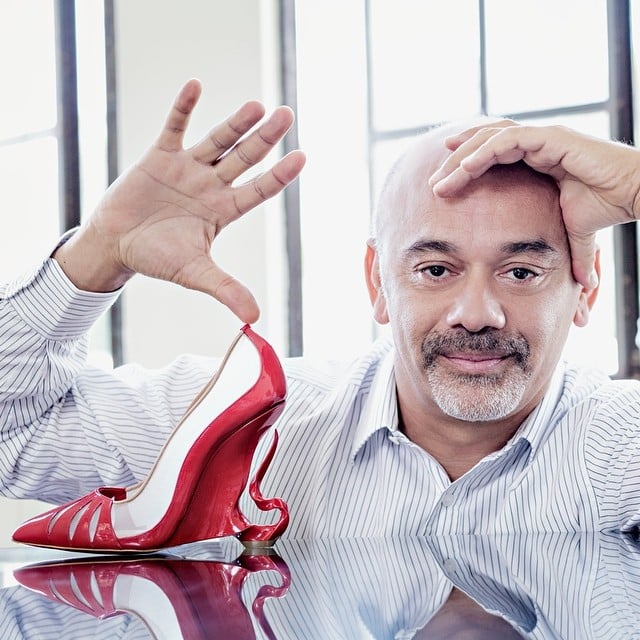 Christian Louboutin with his "Malangeli" shoe design