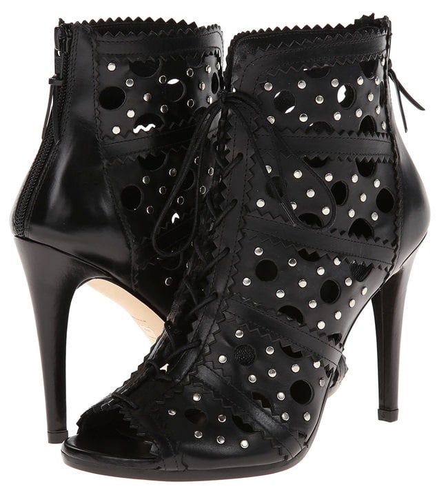 Stuart Weitzman "Cagey" Cutout Booties