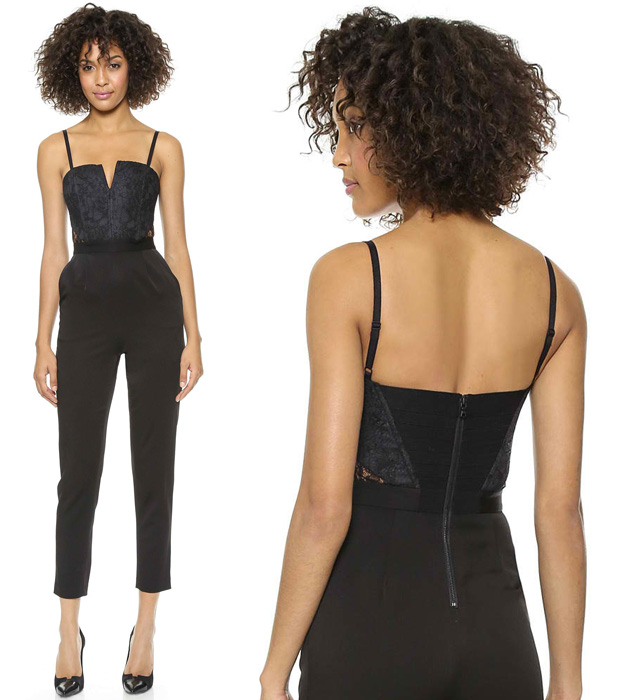 Alice + Olivia Structured Bustier Jumpsuit