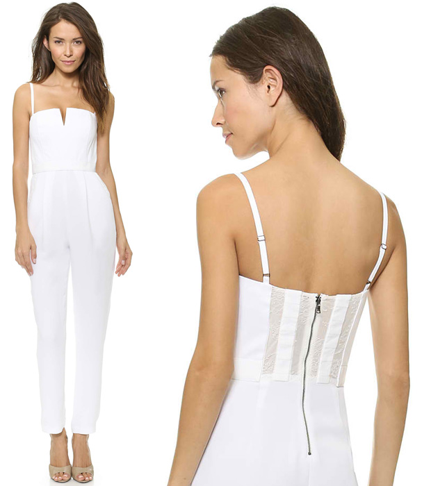 Alice + Olivia Tank Pleat Jumpsuit