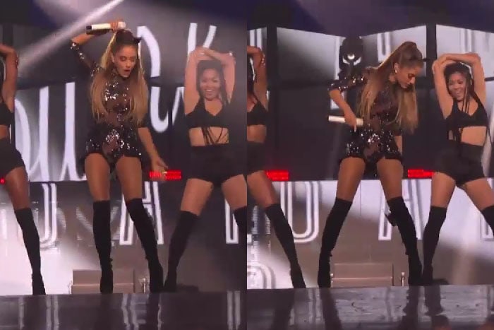 Ariana Grande blooper at iHeartRadio Music Festival