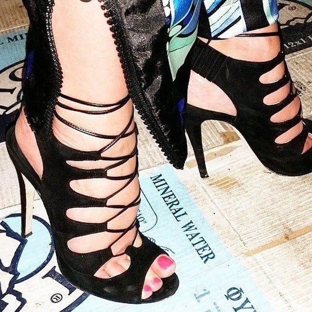 Brian Atwood "Tie Me Up" Lace-Up Sandals