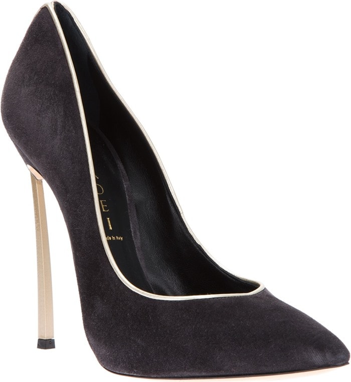 Casadei Black Contrast Stiletto Pump