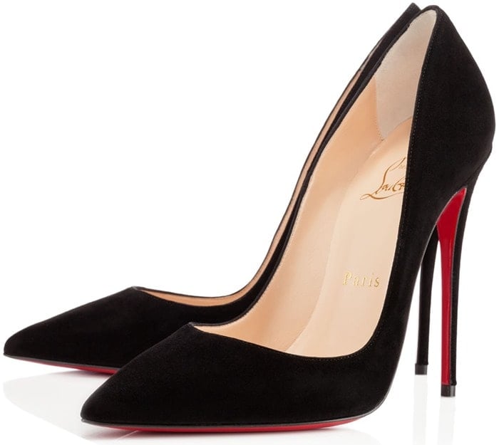 Christian Louboutin So Kate Pumps in Black Silk