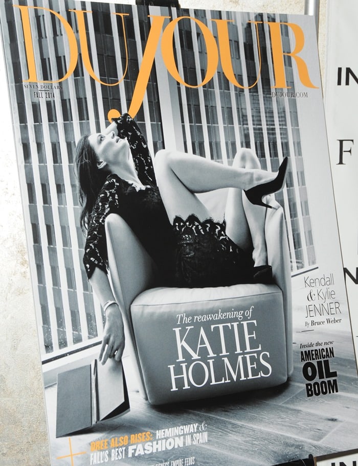 Katie Holmes on Dujour Magazine Fall Cover