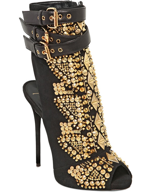 Giuseppe Zanotti Embellished Suede Boots