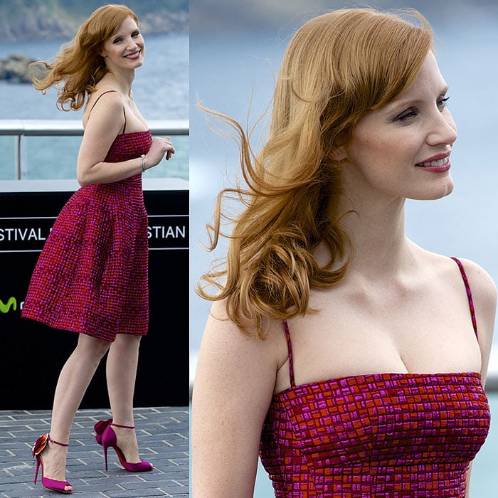 Jessica Chastain at The Disappearance of Eleanor Rigby photo call held during the 62nd San Sebastian International Film Festival in San Sebastian, Spain, on September 23, 2014