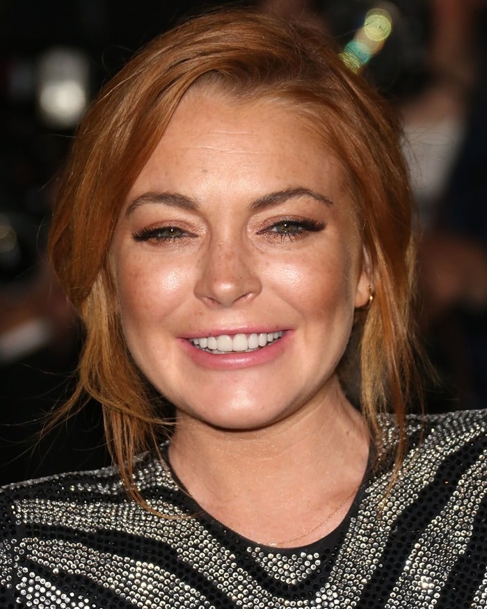 Lindsay Lohan at the GQ Men of the Year Awards held at the Royal Opera House in London, England, on September 2, 2014