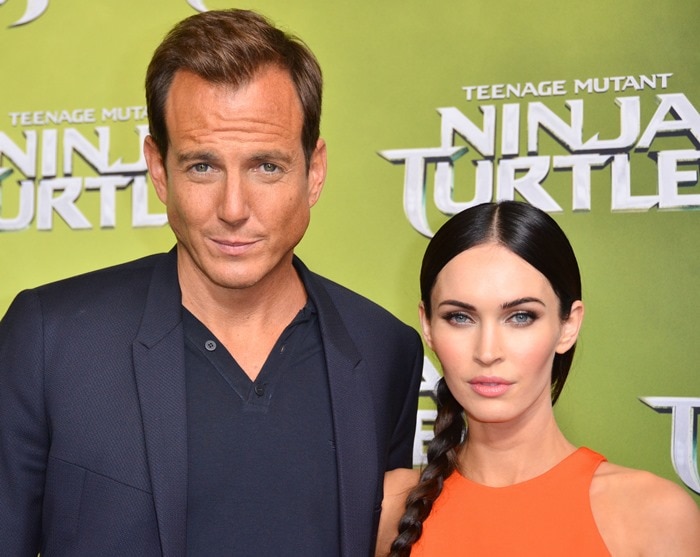 Megan Fox and Will Arnett at the Teenage Mutant Ninja Turtles premiere in Sydney