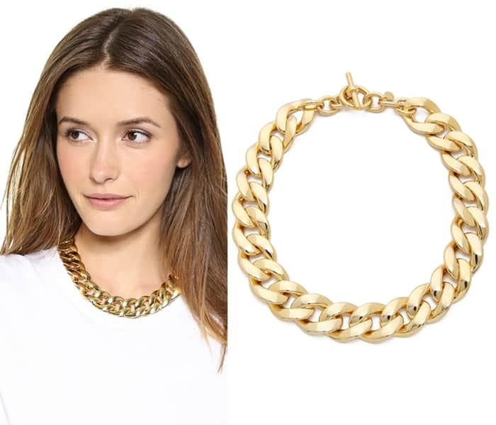 Michael Kors Curb Chain Toggle Necklace3