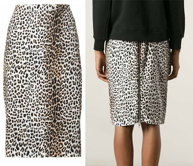 Rika Leopard Print Pencil Skirt