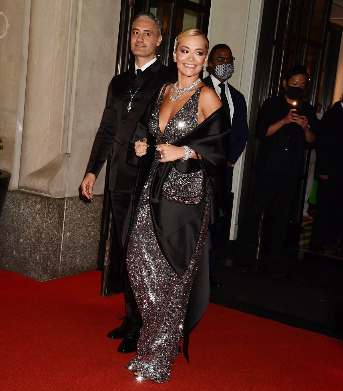 Rita Ora and Taika Waititi both wore Prada outfits at the 2021 Met Gala