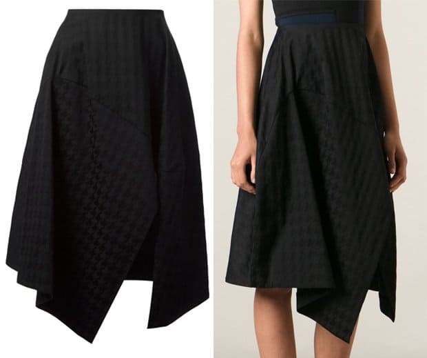 Stella McCartney Houndstooth Patterned Wrap Skirt